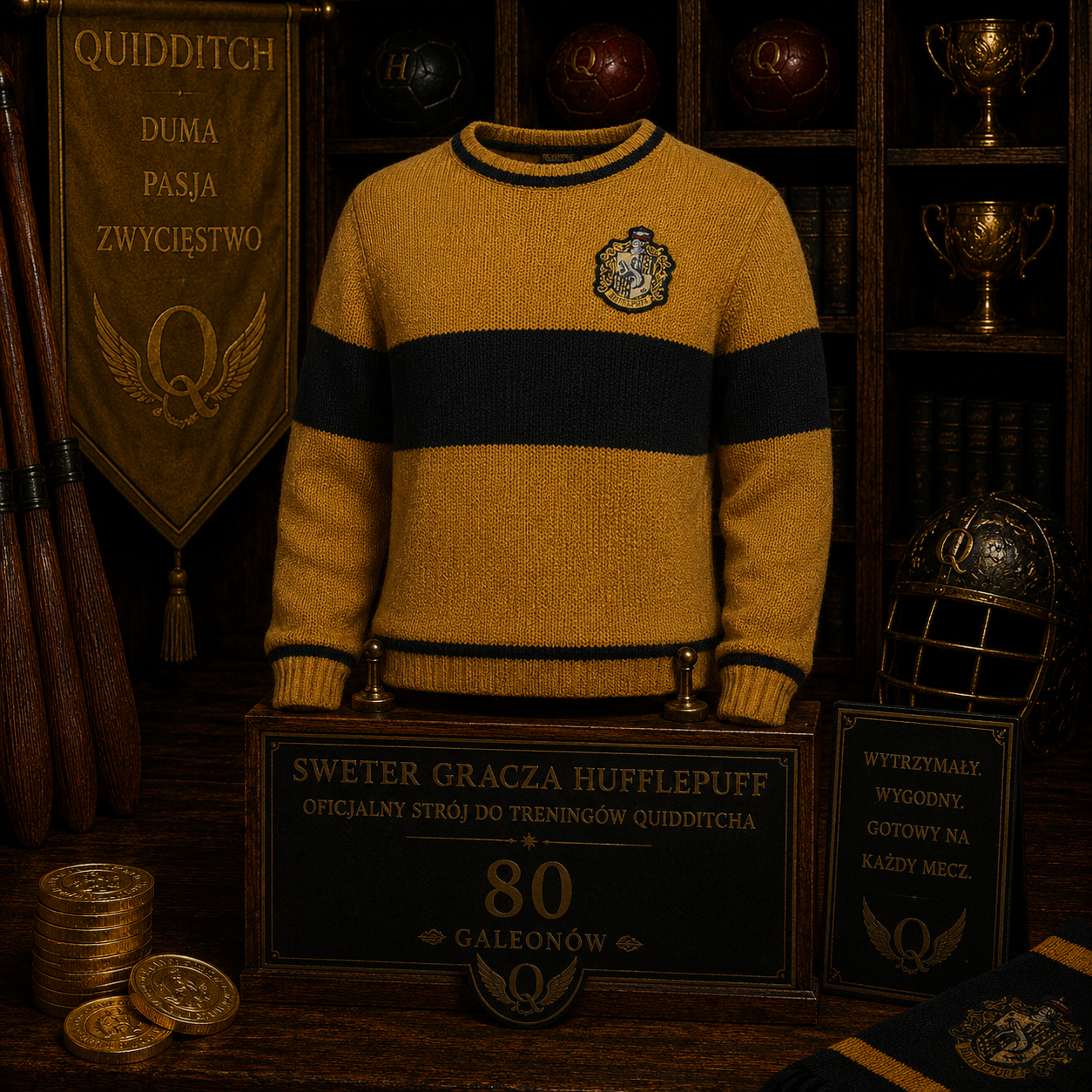 Sweter Hufflepuff